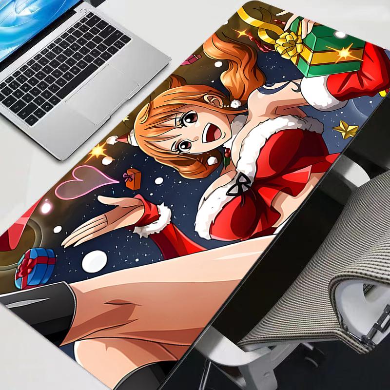 Anime Gaming Speed New Mouse Pads Big One Piece Nami Gamer Mouse Mat Keyboard Durable New Mousepad Computer Desk Mat