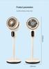 Dual-Use Oscillating Air Circulator Fan - High Power, Low Noise, Vertical Floor & Desk Standing for Bedroom and Dorm.
