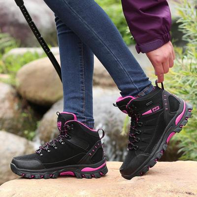 Fashion Outdoor Camping Hiking Shoes Ladies Work Shoes Sports Leisure Hiking Shoes Ladies Non-slip Cushioning Walking Boots Women Boots