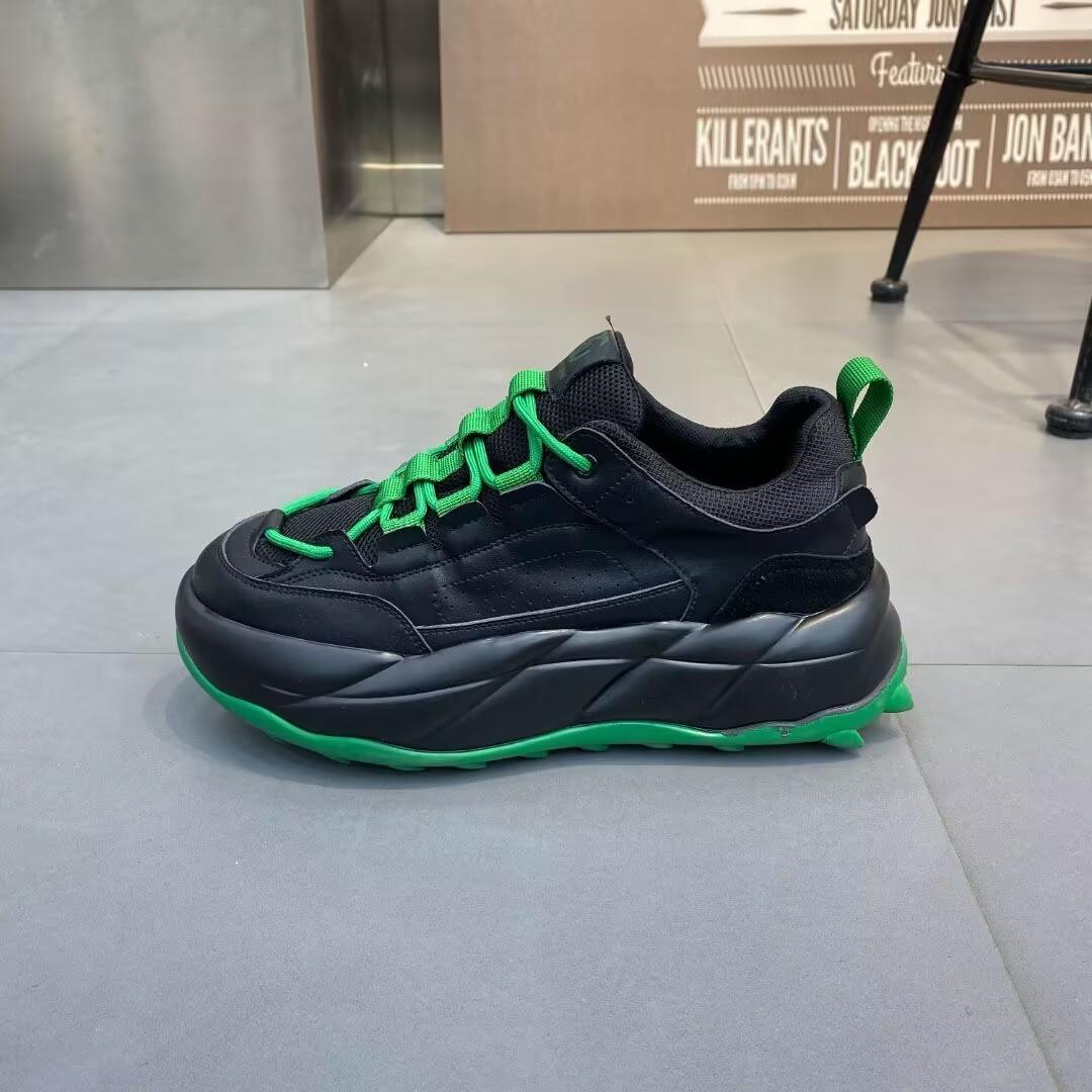 

Роскошные массивные кроссовки для мужчин с мягкой подошвой, дизайнерские кроссовки для бега, модные повседневные туфли с верхом из вторичной кожи и увеличенной высотой на платформе 38