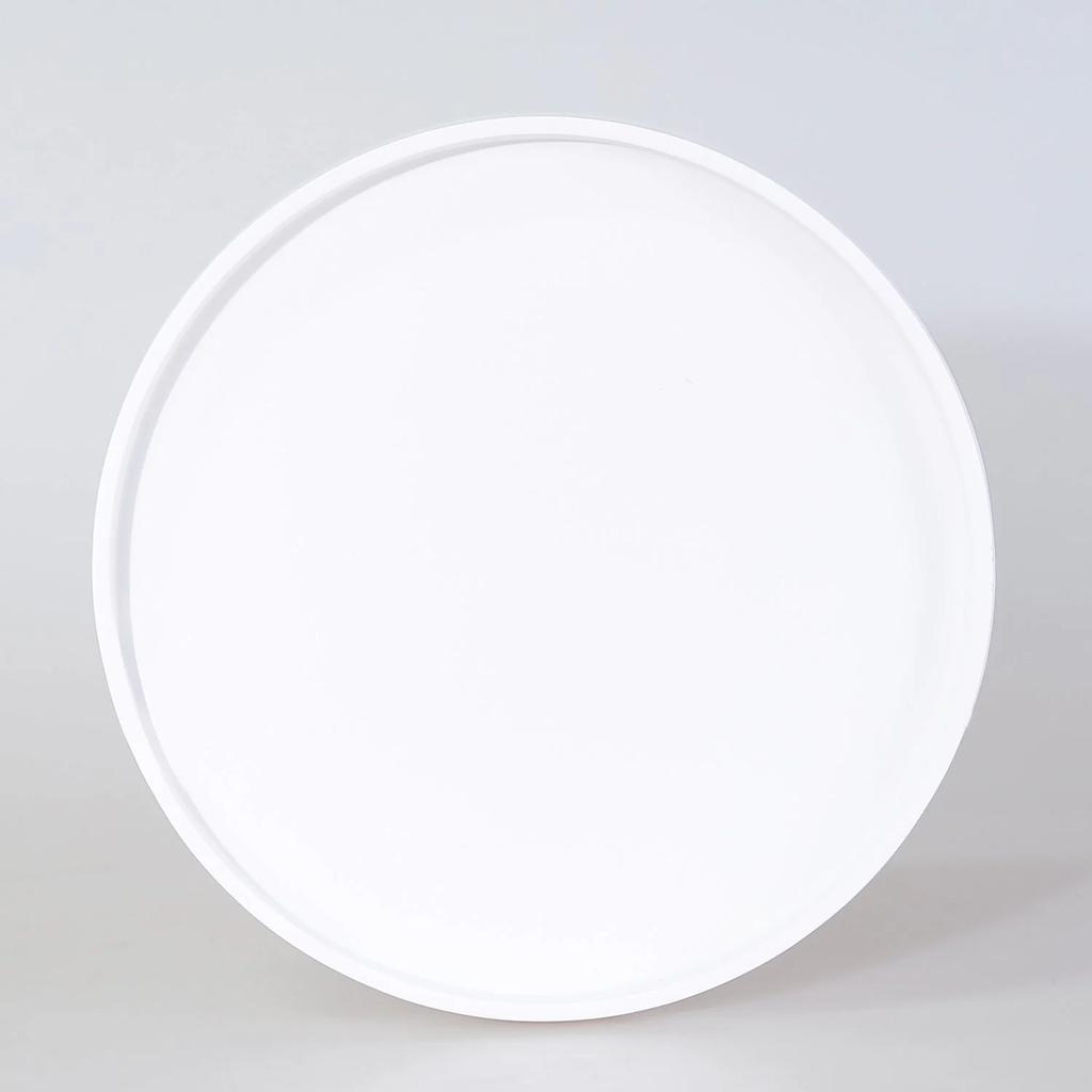 Victoria Decorative Round Tray In White Color