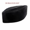 A52E Muslim Kufi Hat for Men Islam Prayer Lightweight Black Skull Cap Turban Bonnet Unique Design Topi Ramadan Gift