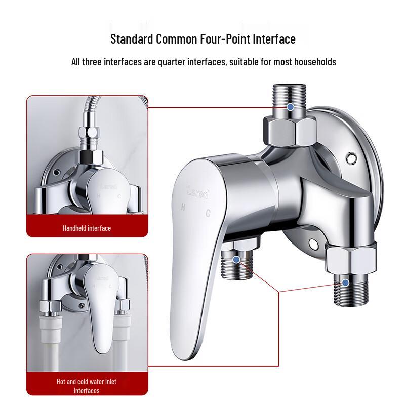 Lerston Wall-Mounted Shower Mixer Faucet
