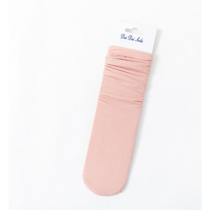 Jk Japanese Zhuji Socks Female Summer Thin Ice Silk Cool Breathable Boneless Ice Ice Socks In The Tube Month Pile Socks