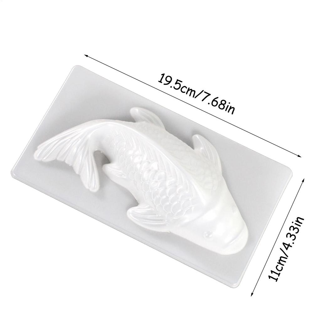 Fish Mold 3D Koi Fish Shape Plastic Cake Chocolate Jelly Mould DIY Soap Handmade Sugarcraft Mold Baking Molds