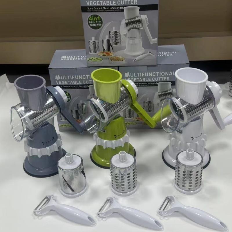 Manual Hand-Cranked Multifunctional Vegetable Cutter & Shredder