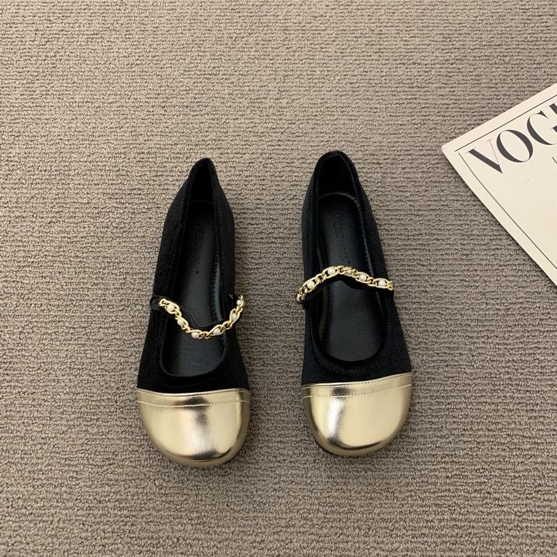 Xiaoxiangfeng Single Shoes Female Spring and Autumn Beanie Shoes Fairy Style French Gentle with Skirt Mary Jane Shoes