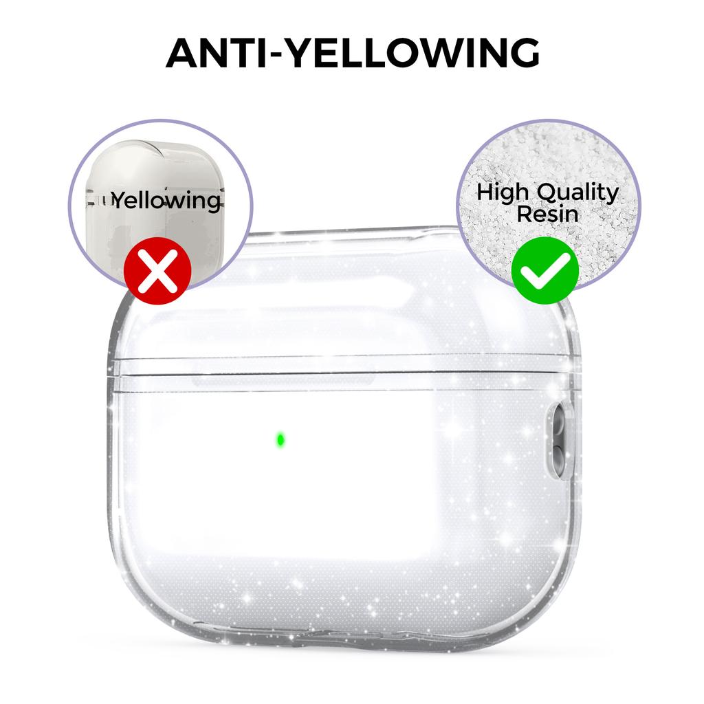 Hingeless Design1.2mm Front LED Visible Sleeve Materia Transparent Cover TPU Case for AirPods Pro 2