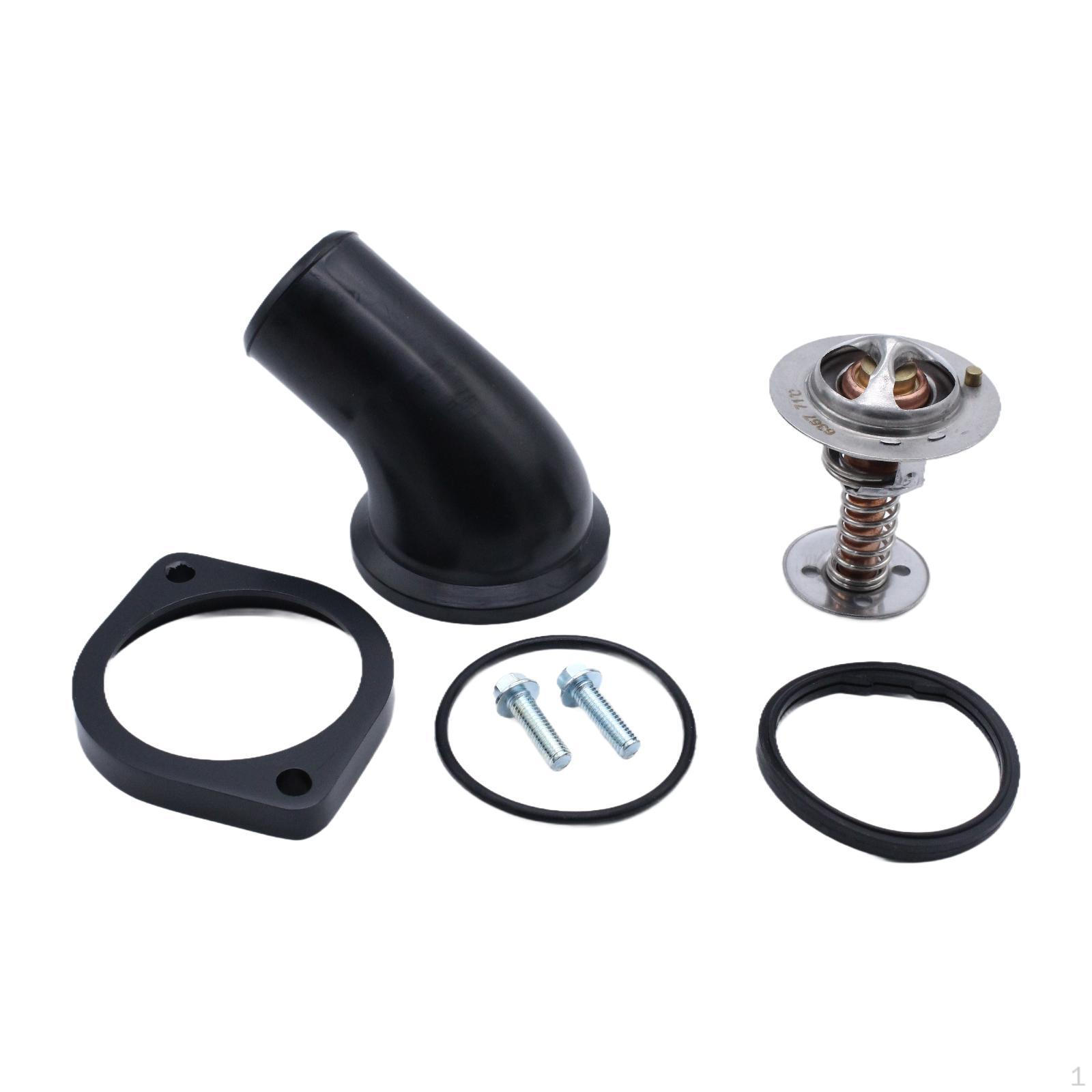 

Корпус водяной горловины 45° с болтами термостата. Запасные части. Прочный алюминий. Легко монтировать.