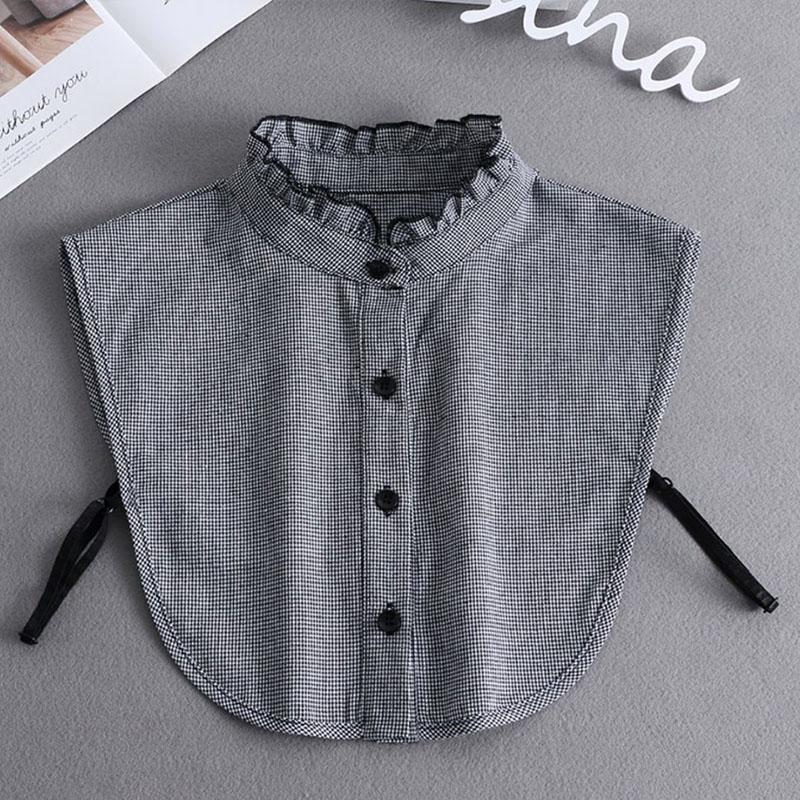 Fashionable Cotton Lace False Collar Shirt, Women's Detachable Collar Shirt, False Tie, Lapel Shirt Top