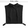 Perfect Match White Detachable Shawl Collars False Lapel Half Shirt Blouse False Collar Accessories Elegant Sweater Dress Decoration Collars