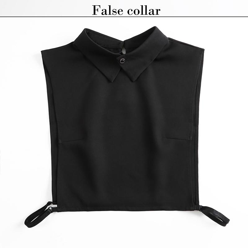 Perfect Match White Detachable Shawl Collars False Lapel Half Shirt Blouse False Collar Accessories Elegant Sweater Dress Decoration Collars