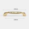 Zinc Zinc Zinc Alloy Gold Kitchen Cabinet Handle Light Luxury Ceramic Drawer Pulls  Wardrobe