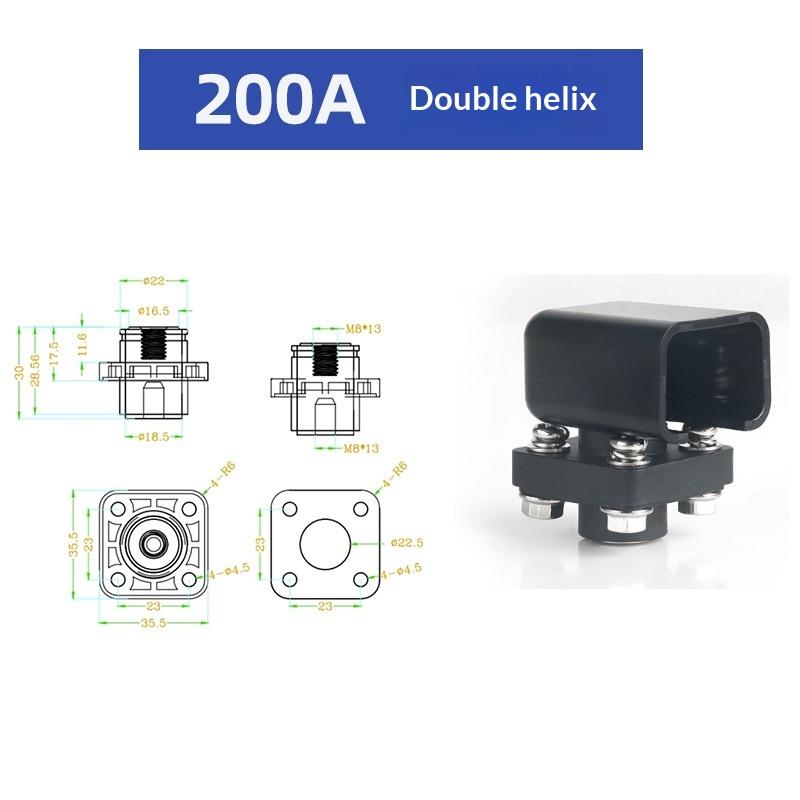100/120/200/300A Vollkupfer Lithium-Batterie Energiespeicheranschlussklemme Batterieverbinder Batterie-Speicheranschlussklemme Pol