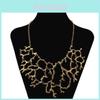 Fashion Solid Color Coral Shaped Women Metal Necklace For Boho Fashion Enthusiasts