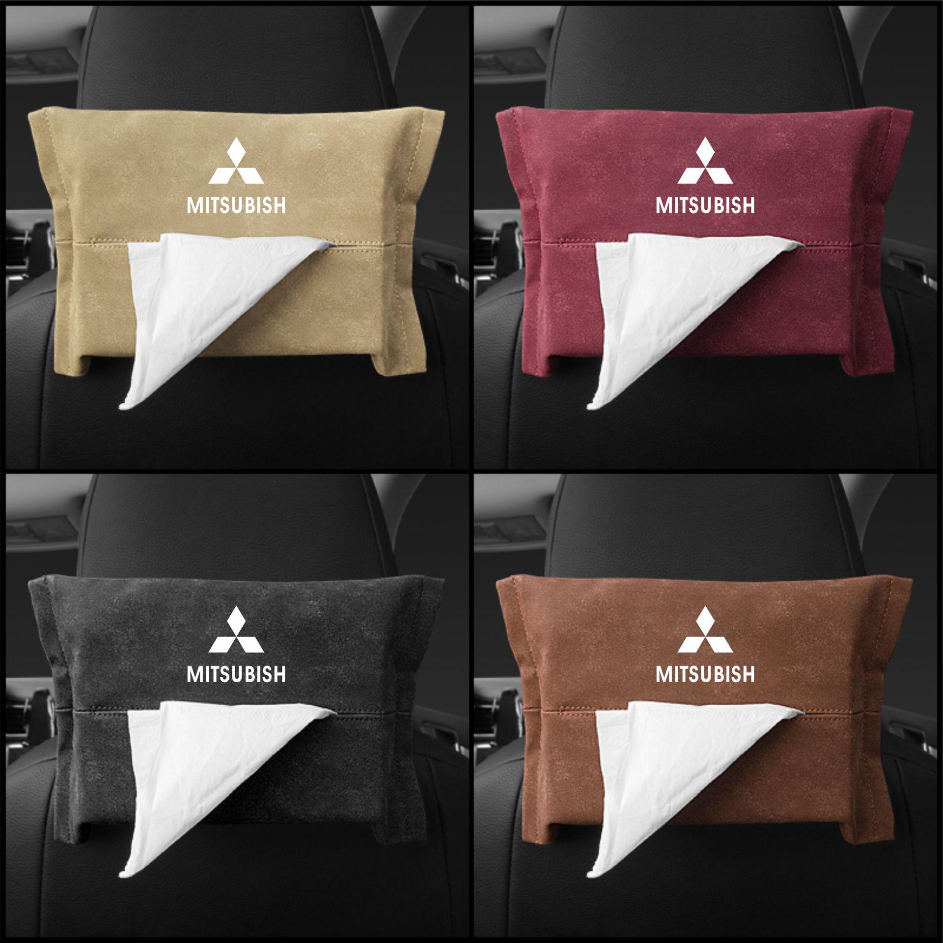 

Замшевый автомобильный контейнер для салфеток для солнцезащитного козырька, потолка и подлокотника Black Suede [Single Piece]