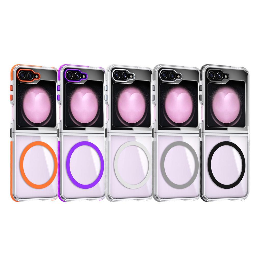 Samsung Z Fold7/Z Flip7 Transparente Magnetische Schutzhülle - Sturzsicheres Design