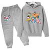 Kids Autumn Winter Clothes Hoodie Cartoon Long Sleeves Sportswear Coat+Pants 2P Boy Girl Toddler 3-12Yrs Leisure Top Fashion Set
