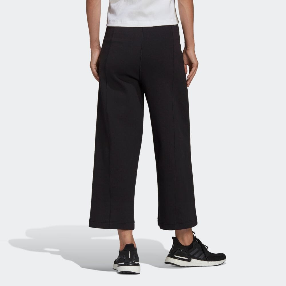 Adidas Solid Color Straight Leg Training Pants Women Bottoms Black HE2994