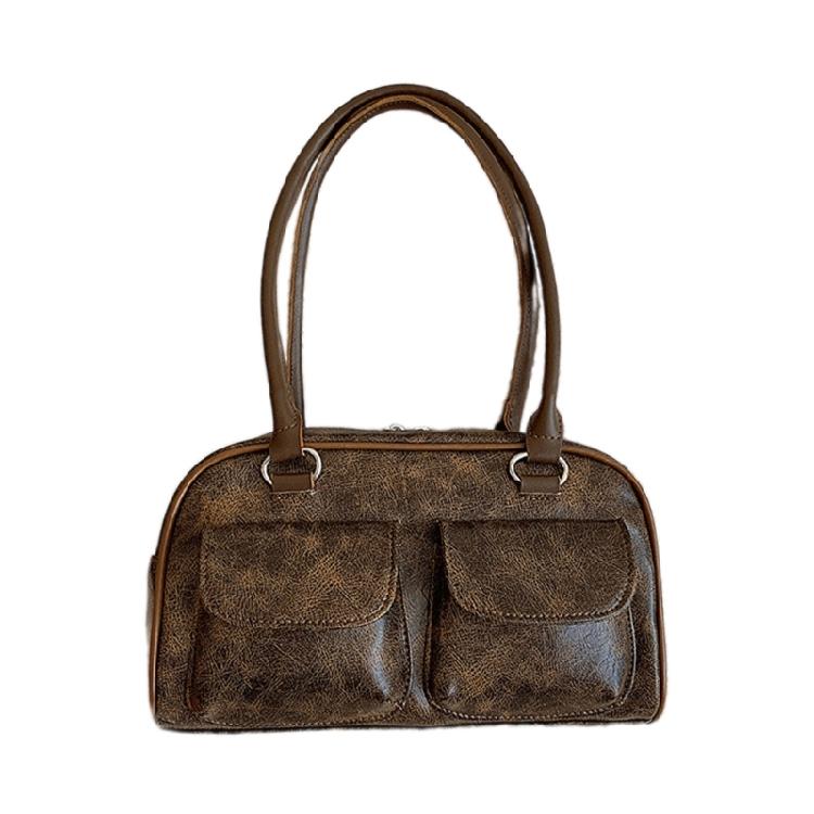 Модная подмышечная сумка для женщин из ПУ-кожи наплечная сумка-сумочка для удобства кофейный 1190₽