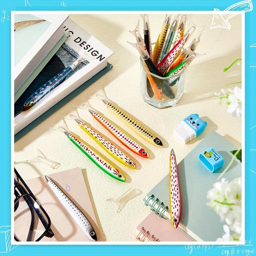 5pcs/lot Creative Fish Shape Ballpoint Pen Ocean Signature Pen For Writing Stationery Office School Supplies