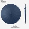 Windproof Double Canopy Umbrella with 24 Ribs and Long Handle