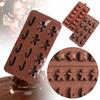 Decorating Giftbox Star Bell Xmas Chocolate Mold Christmas Candy Mould Baking Trays Gingerbread Man