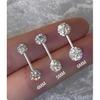 2026 Trendy Double Pearl Diamond Ball Cartilage Earrings – Elegant Stud Accessories for Women