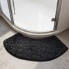 NEW Curved Bathroom Mat Thickened Shower Room Absorbent Door Mat Toilet Bathroom Non-slip Mat Dirt-resistant Pebble Floor Mat
