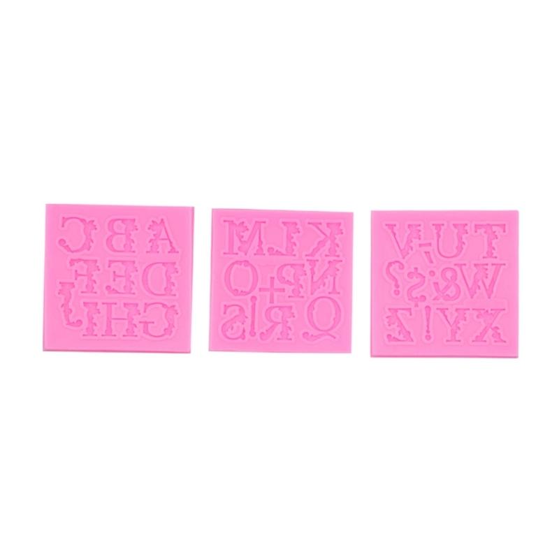 Laced Letter Shaped Silicone Mold Fondant Chocolate Mould DIY Cake Dessert Mould Home Kitchen Baking DIY Supplies