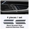 Door Handle Holder Window Lift / Storage Box Upper Decor Cover Trim Black Brushed For VW Volkswagen Atlas / Teramont