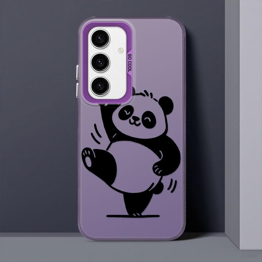 Cute Cartoon Panda Soft Cover Phone Case for Samsung Galaxy A54 A73 A35 A71 A26 A36 A51 A56 A55 A52 A72 A53