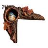 Nature Inspired Home Decor Chipmunk Tree Hollow Door Topper, Woodland Animal Frame Decor, Rustic Wood Bedroom Wall Decoration Corner Ornament