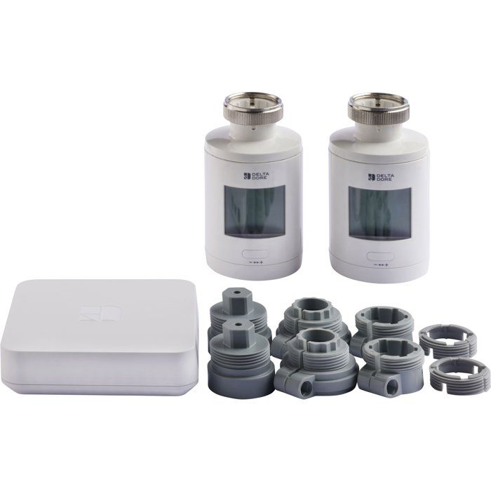 Tetes Thermostatiques et box connectée - Delta Dore - Pack TRV 1.0 connecté - 6050664