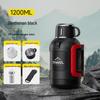 Large Capacity Stainless Steel Insulated Thermos for Outdoor & Car Use - Short, Fat Design for Hot Water, Tea Brewing, and Household Use