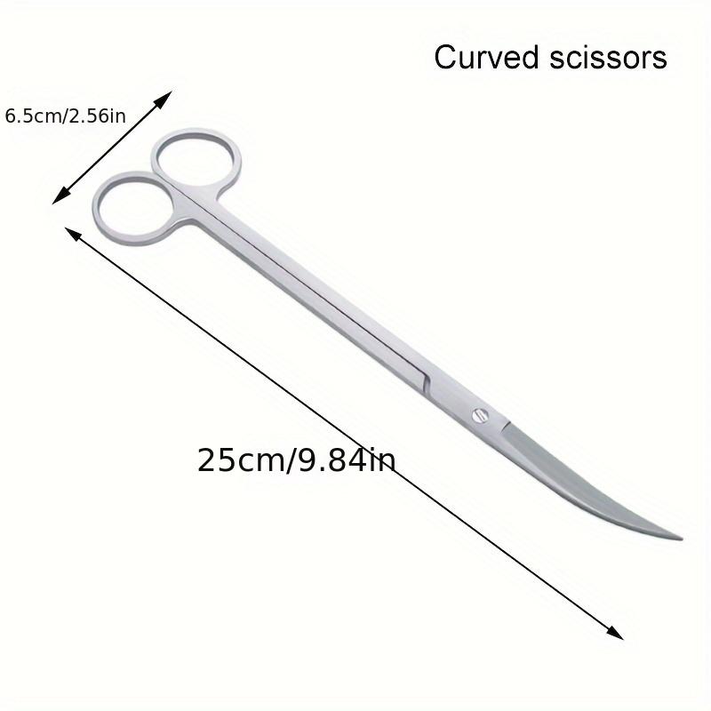 Aquarium Scissors Tweezers Tool,Fish Tank Aquatic Plants Wave Scissors,Water Grass Stainless Cleaning Tools Aquarium Accessories