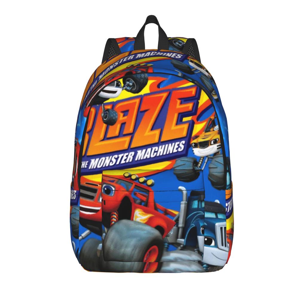 Blaze and the Monster Machines Backpack for Men Women Casual High School Hiking Travel Daypack Laptop Computer Canvas Bags Sport