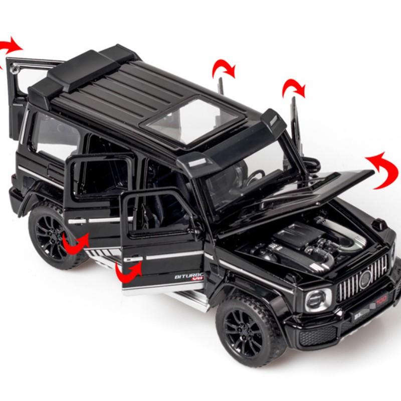 1:32 G65 G700 SUV Simulation Alloy Car Model Diecast Metal Off-road Vehicles Model Sound Light Collection Childrens Car Toy Gift