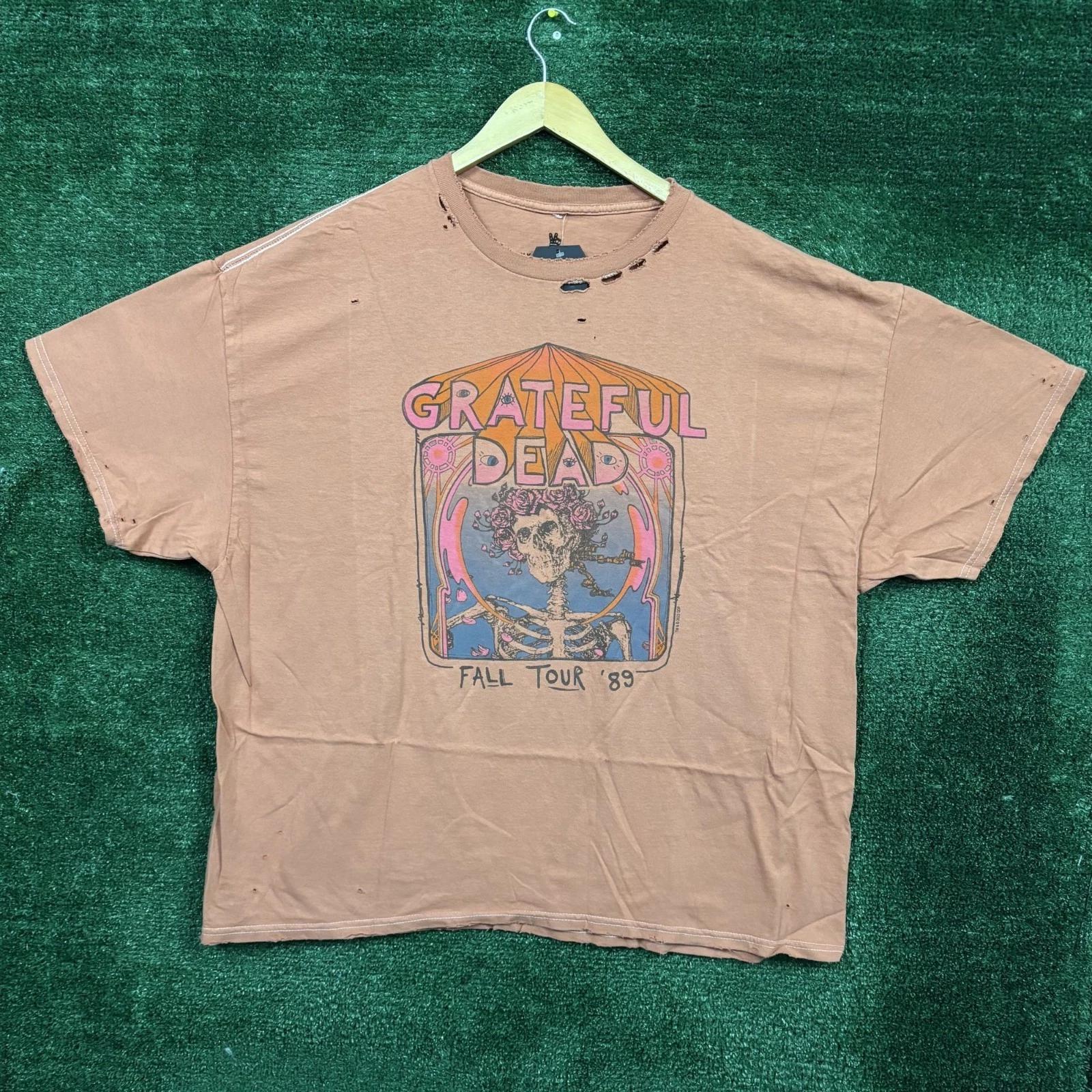 

Grateful Dead Bertha Skull & Roses Fall Tour 89 Graphic T-shirt Size 2XL L