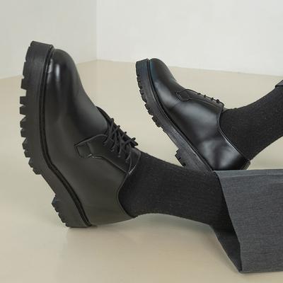 [STEPS] Butes Commando Sole 4-Hole Derby Black [ST323] [Shipped from Korea] 100% Authentic