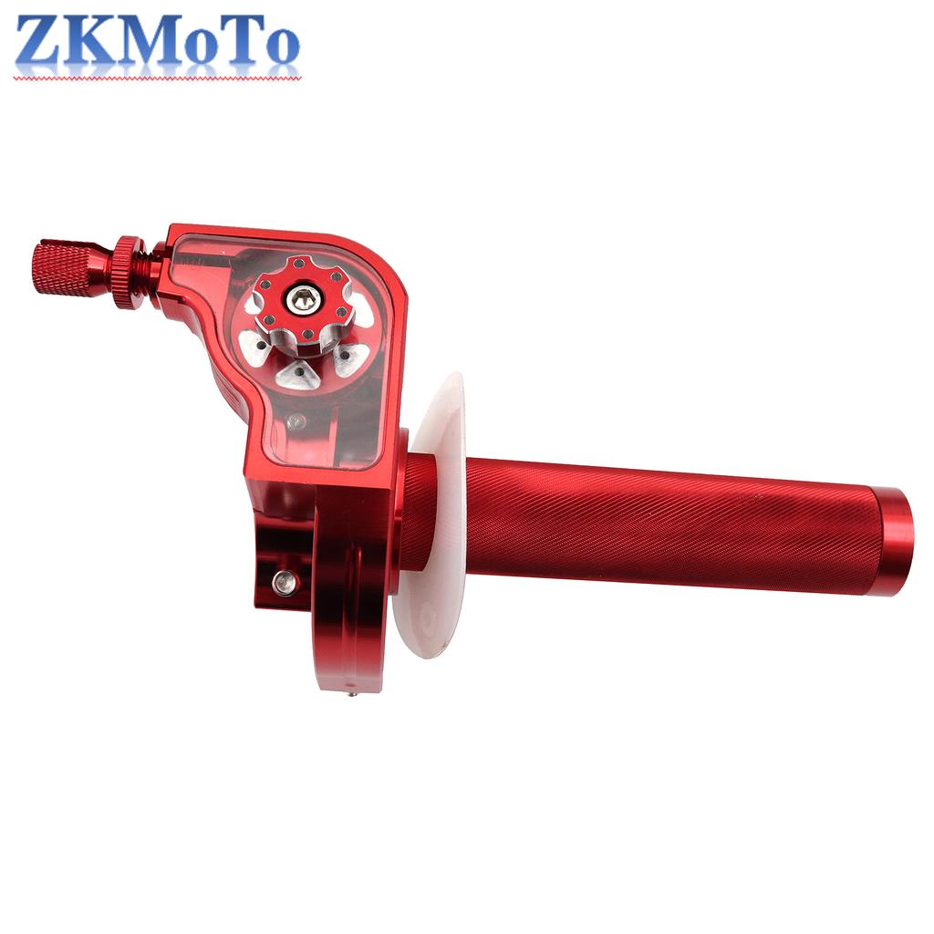 Universal Motorcycle CNC Aluminum Accelerator Throttle Twist Grips Handlebars Throttle Cable For KTM Yamaha Kawasaki Honda Parts