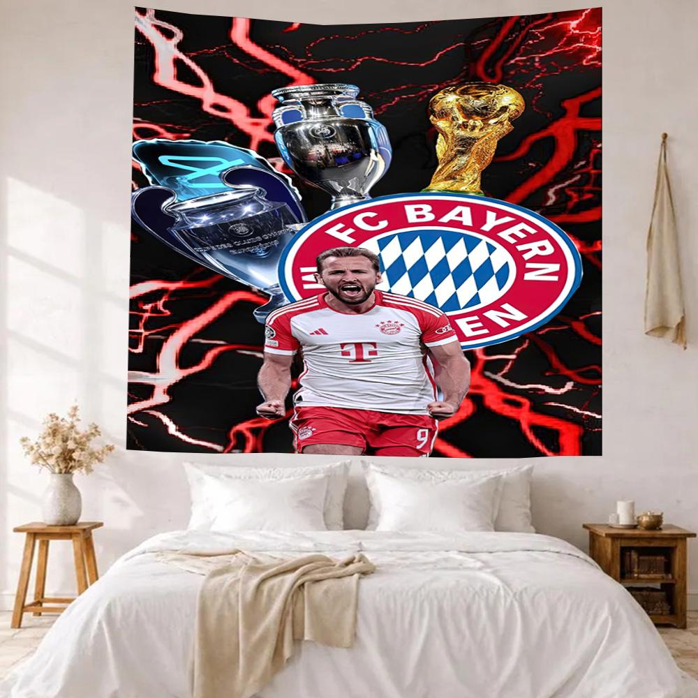 Arazzo Decorativo da Parete Bayern Monaco Arte per Memoriale di Animali Domestici Compleanno Festa Nuziale Sfondo Regalo di Famiglia