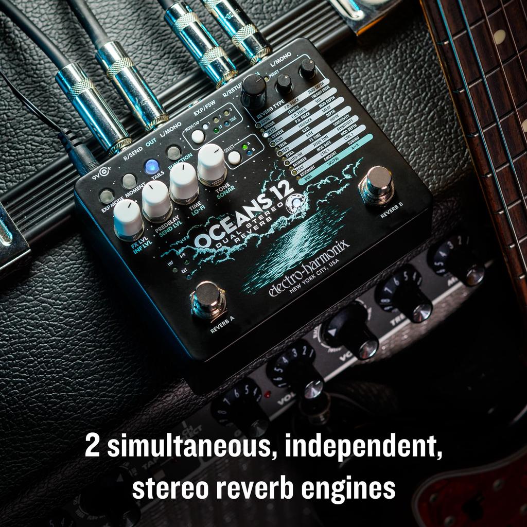 12 Dual Stereo Reverb reverb electro-harmonix/OCEANS Electro-Harmonix