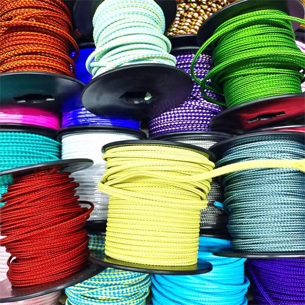 Sturdy Waxed Polyester String for Bracelet Crafting Jewelry Making Supplies 1M Per Roll 1MM Diameter Multicolor