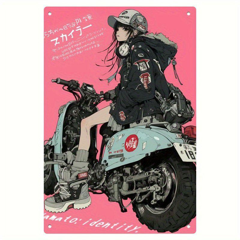 Retro Metal Tin Sign Car Engines & Characters Decor for Garage Man Cave 20x30 Cm