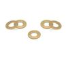 10-200Pcs Brass Flat Washer M2 M2.5 M3 M4 M5 M6 M8 M10 M12 M14 M16 M18 M20 Solids Brass Gasket Shim Coppers Metal Meson Pad Spacer