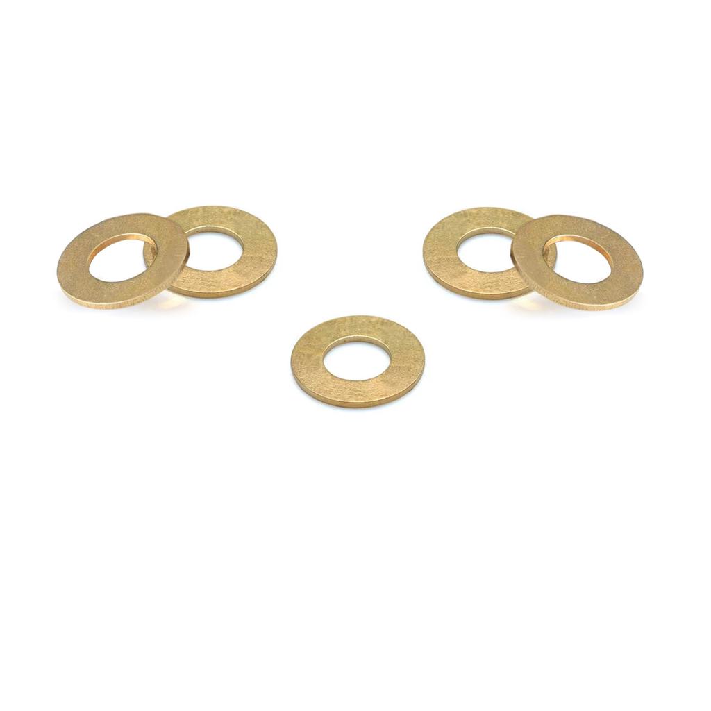 10-200Pcs Brass Flat Washer M2 M2.5 M3 M4 M5 M6 M8 M10 M12 M14 M16 M18 M20 Solids Brass Gasket Shim Coppers Metal Meson Pad Spacer