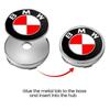 -4pcs 60mm Car Wheel Center Hub Stickers 56/60mm Car Wheel Center Hub Caps Auto Decoration Accessories For BMW M E30 E34 E36 E39