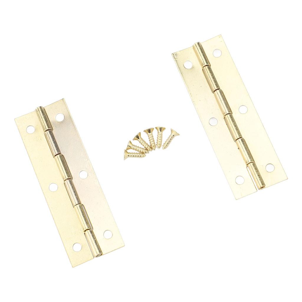 50 Pcs Door Hinge 58x19mm Vintage Hvy Duty Iron Folding Butt Hinge for Sewing NaMachine Table Cabinet