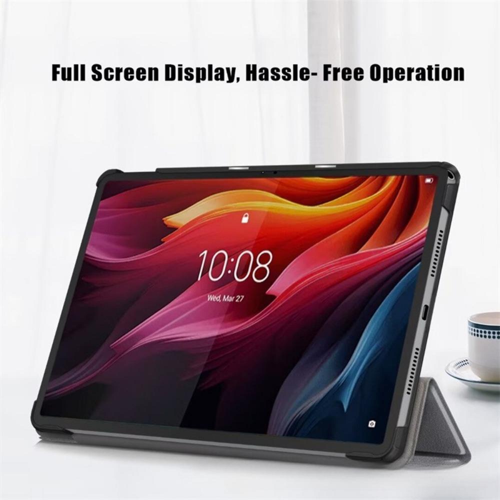 For Lenovo Tab K11 Plus Case 11.5 Inch Genuine Leather Cover with Auto Sleep Wake Feature for Tablet Protection